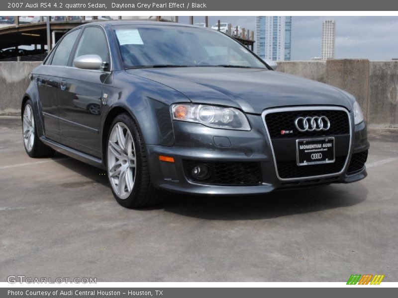 Daytona Grey Pearl Effect / Black 2007 Audi RS4 4.2 quattro Sedan
