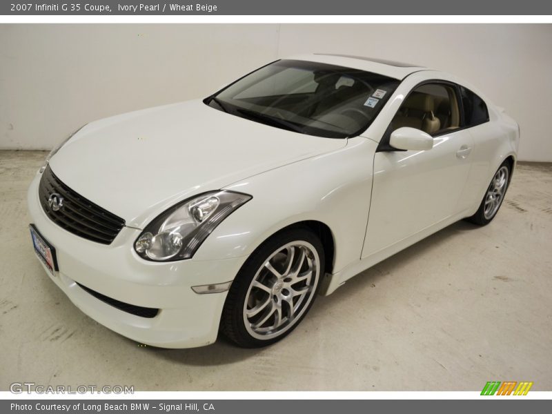 Ivory Pearl / Wheat Beige 2007 Infiniti G 35 Coupe