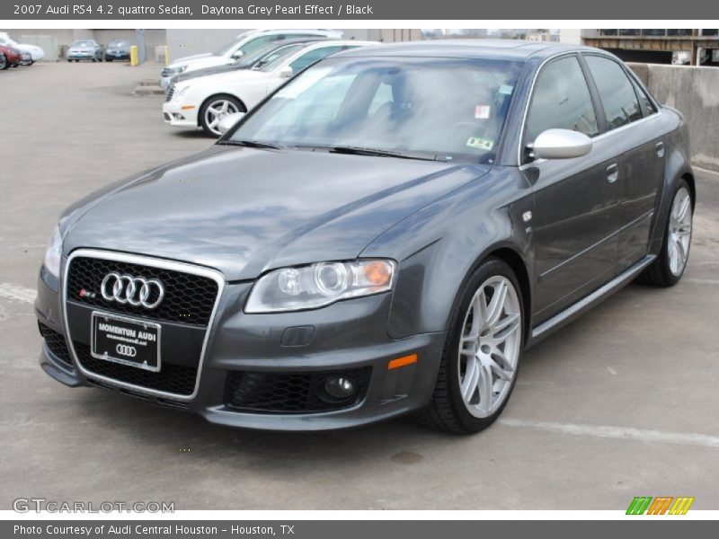 Daytona Grey Pearl Effect / Black 2007 Audi RS4 4.2 quattro Sedan
