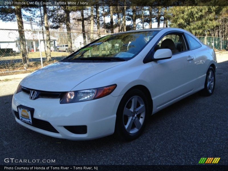 Taffeta White / Ivory 2007 Honda Civic EX Coupe