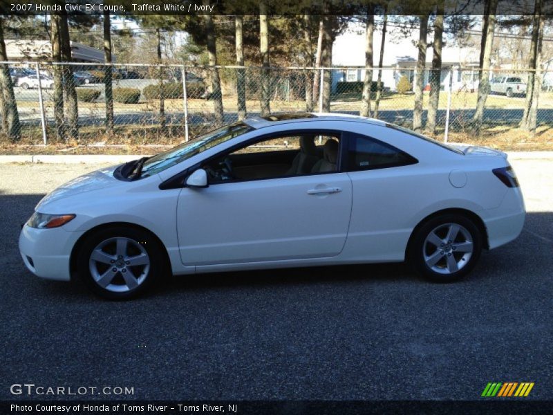 Taffeta White / Ivory 2007 Honda Civic EX Coupe