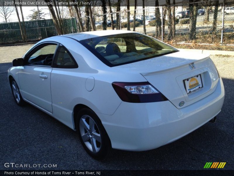 Taffeta White / Ivory 2007 Honda Civic EX Coupe