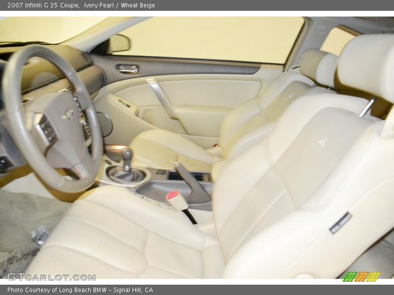 Ivory Pearl / Wheat Beige 2007 Infiniti G 35 Coupe