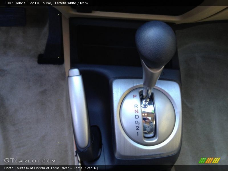Taffeta White / Ivory 2007 Honda Civic EX Coupe