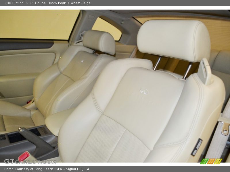 Ivory Pearl / Wheat Beige 2007 Infiniti G 35 Coupe