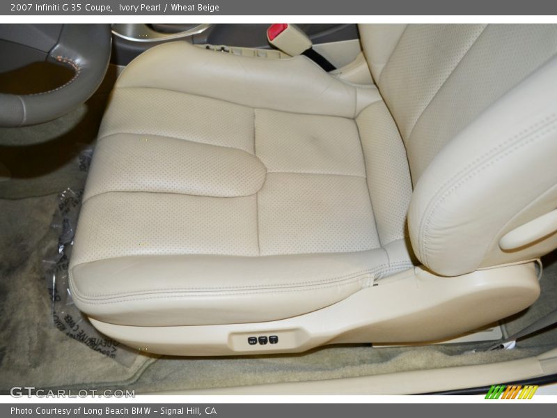 Ivory Pearl / Wheat Beige 2007 Infiniti G 35 Coupe