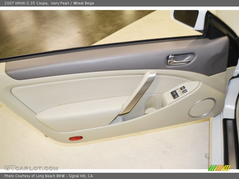 Ivory Pearl / Wheat Beige 2007 Infiniti G 35 Coupe