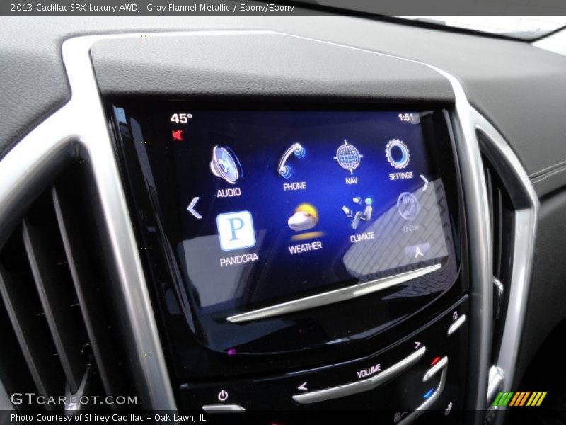 Gray Flannel Metallic / Ebony/Ebony 2013 Cadillac SRX Luxury AWD