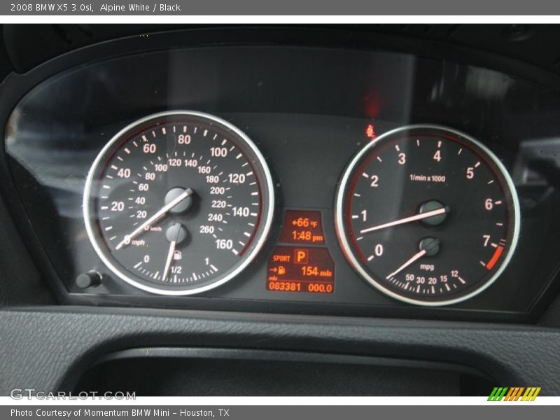 Alpine White / Black 2008 BMW X5 3.0si