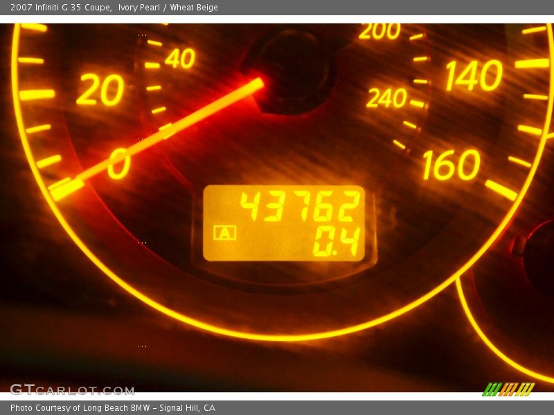 Ivory Pearl / Wheat Beige 2007 Infiniti G 35 Coupe
