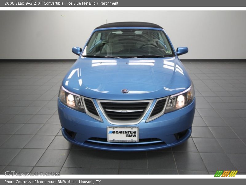 Ice Blue Metallic / Parchment 2008 Saab 9-3 2.0T Convertible