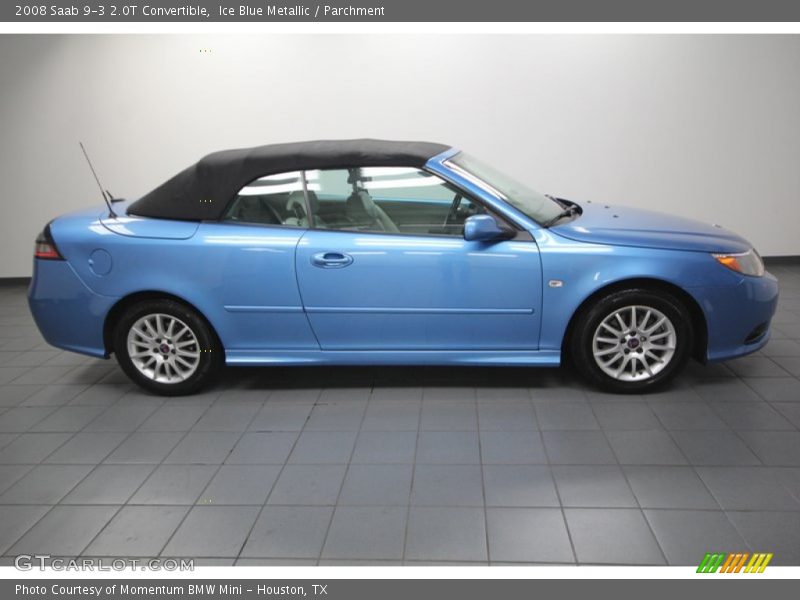 Ice Blue Metallic / Parchment 2008 Saab 9-3 2.0T Convertible