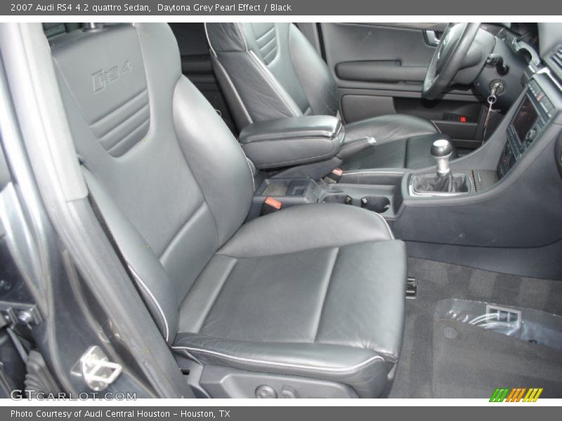 Daytona Grey Pearl Effect / Black 2007 Audi RS4 4.2 quattro Sedan