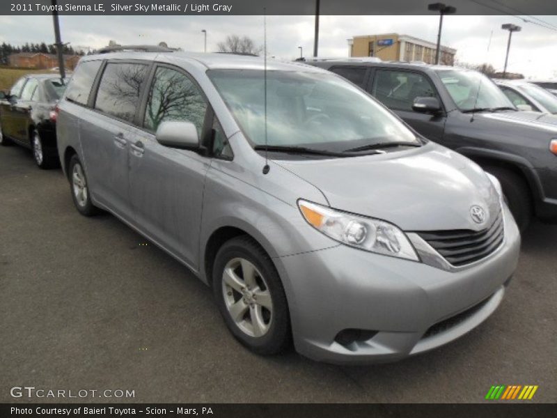 Silver Sky Metallic / Light Gray 2011 Toyota Sienna LE