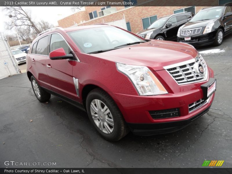 Crystal Red Tintcoat / Light Titanium/Ebony 2013 Cadillac SRX Luxury AWD