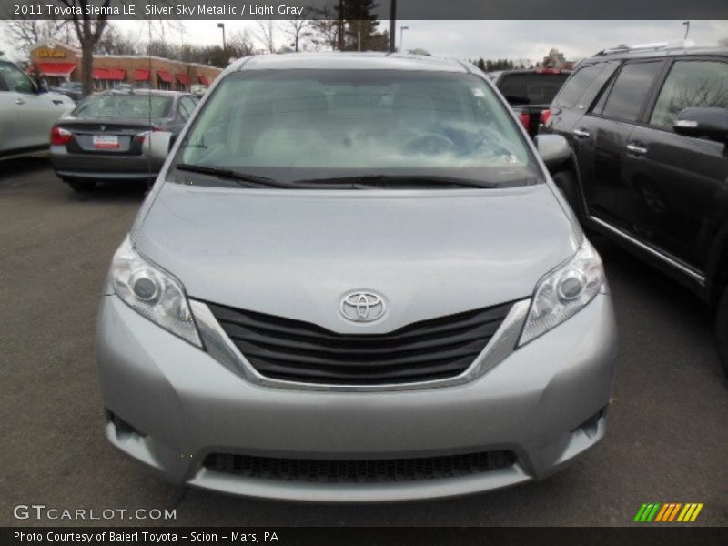 Silver Sky Metallic / Light Gray 2011 Toyota Sienna LE