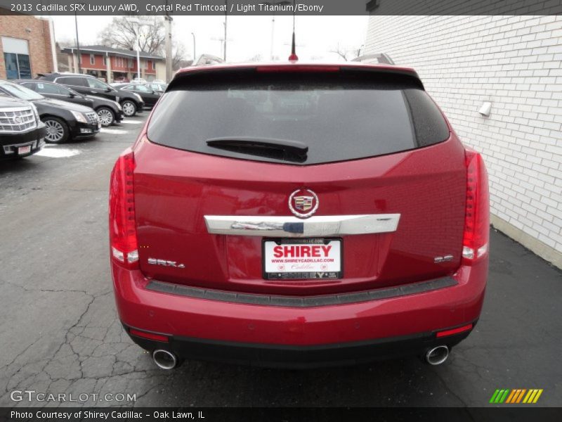 Crystal Red Tintcoat / Light Titanium/Ebony 2013 Cadillac SRX Luxury AWD