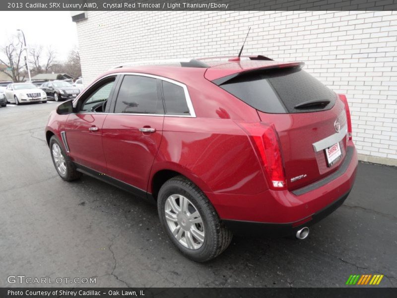 Crystal Red Tintcoat / Light Titanium/Ebony 2013 Cadillac SRX Luxury AWD