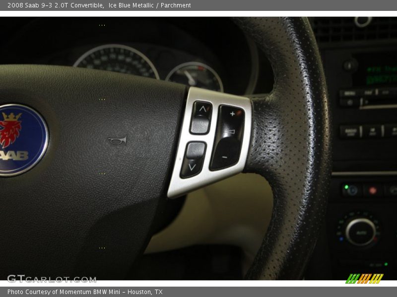 Ice Blue Metallic / Parchment 2008 Saab 9-3 2.0T Convertible