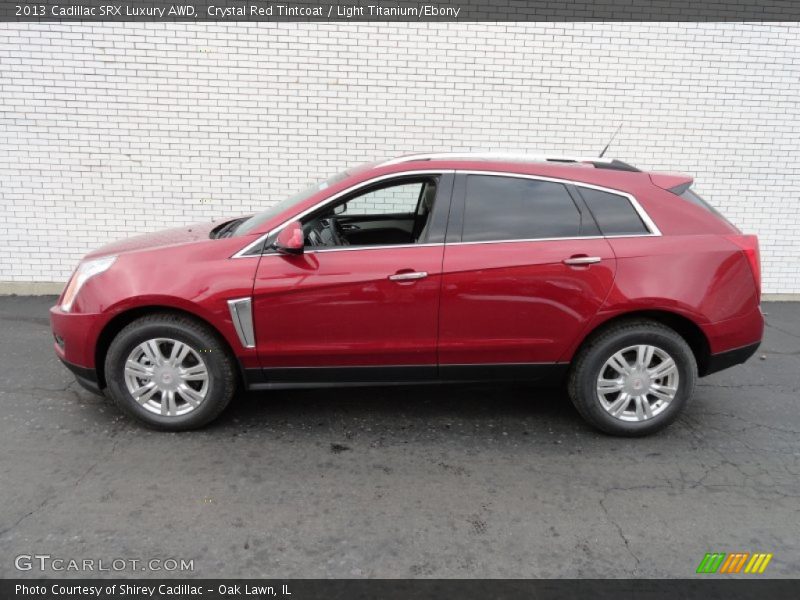 Crystal Red Tintcoat / Light Titanium/Ebony 2013 Cadillac SRX Luxury AWD