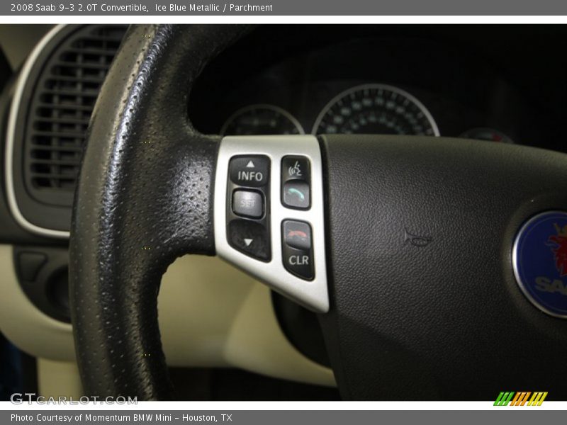 Ice Blue Metallic / Parchment 2008 Saab 9-3 2.0T Convertible