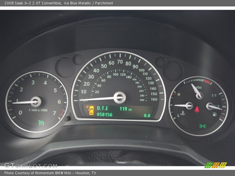  2008 9-3 2.0T Convertible 2.0T Convertible Gauges