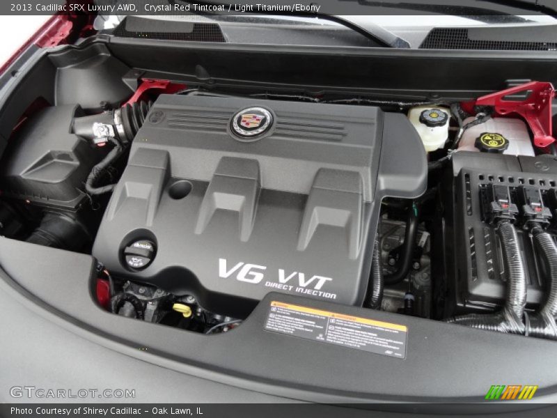 Crystal Red Tintcoat / Light Titanium/Ebony 2013 Cadillac SRX Luxury AWD