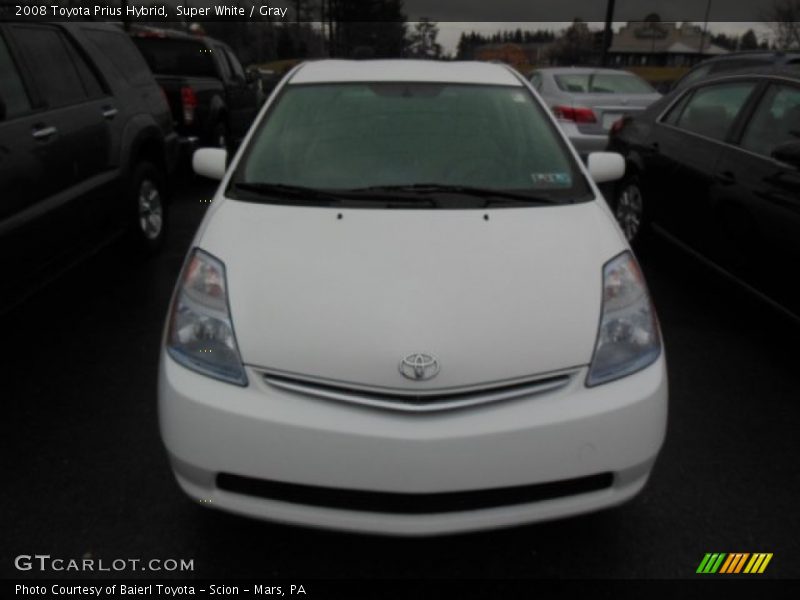 Super White / Gray 2008 Toyota Prius Hybrid