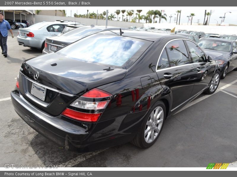 Black / Black 2007 Mercedes-Benz S 550 Sedan