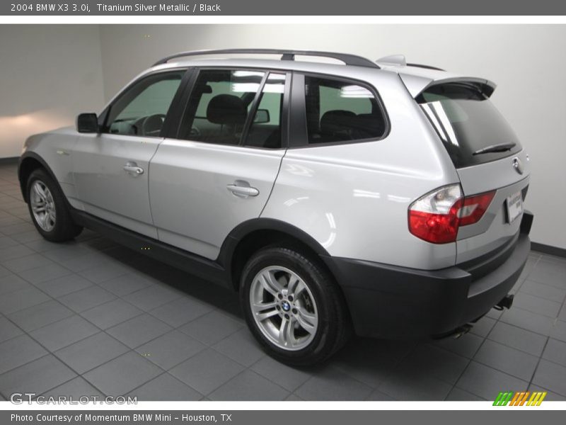 Titanium Silver Metallic / Black 2004 BMW X3 3.0i