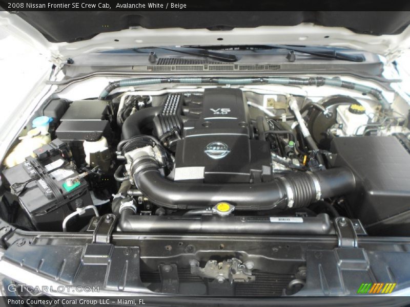 Avalanche White / Beige 2008 Nissan Frontier SE Crew Cab