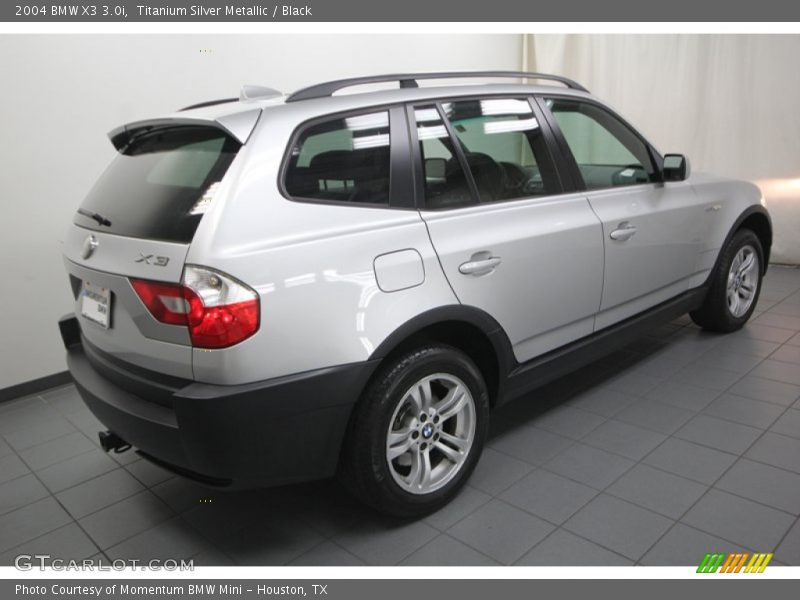 Titanium Silver Metallic / Black 2004 BMW X3 3.0i