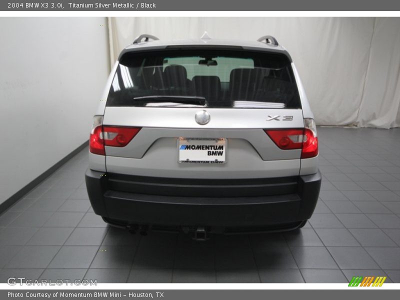 Titanium Silver Metallic / Black 2004 BMW X3 3.0i