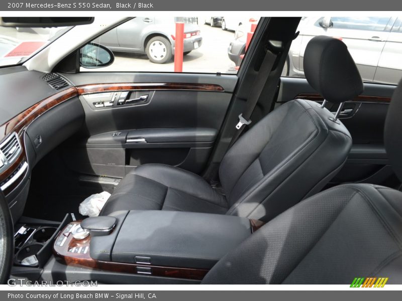 Black / Black 2007 Mercedes-Benz S 550 Sedan
