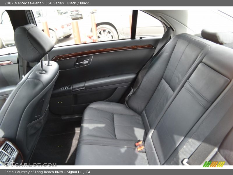 Black / Black 2007 Mercedes-Benz S 550 Sedan