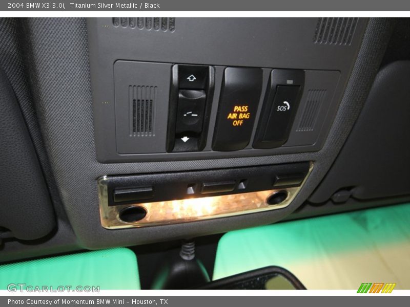 Titanium Silver Metallic / Black 2004 BMW X3 3.0i