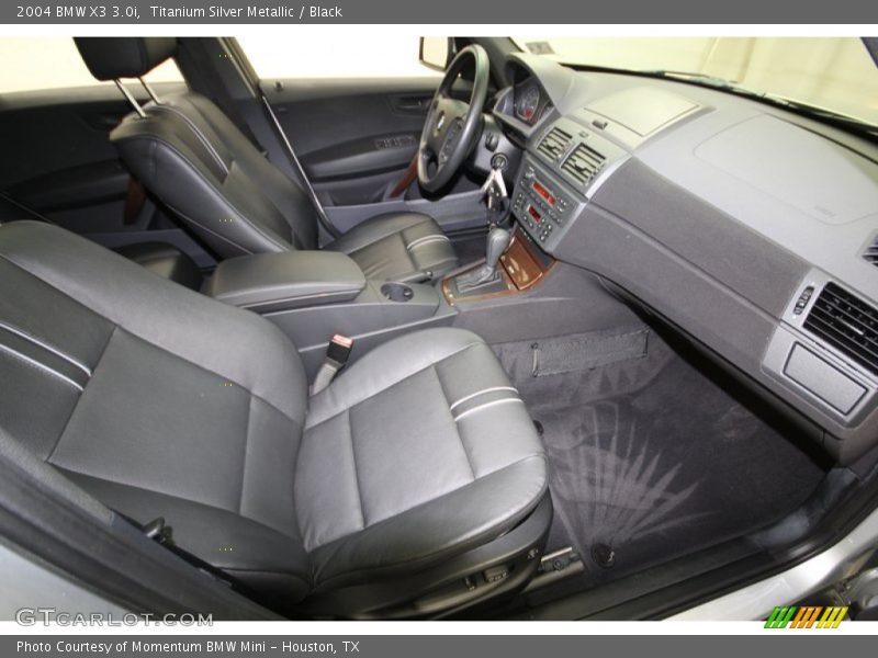 Titanium Silver Metallic / Black 2004 BMW X3 3.0i