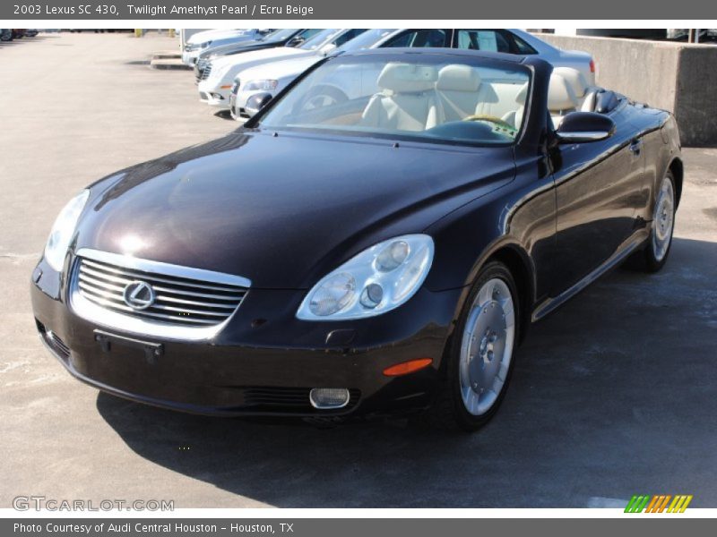 Twilight Amethyst Pearl / Ecru Beige 2003 Lexus SC 430