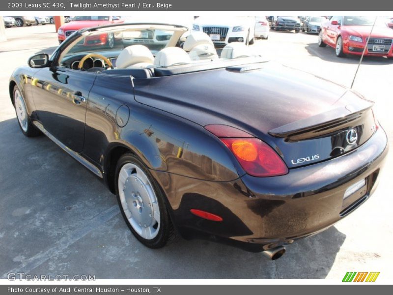 Twilight Amethyst Pearl / Ecru Beige 2003 Lexus SC 430