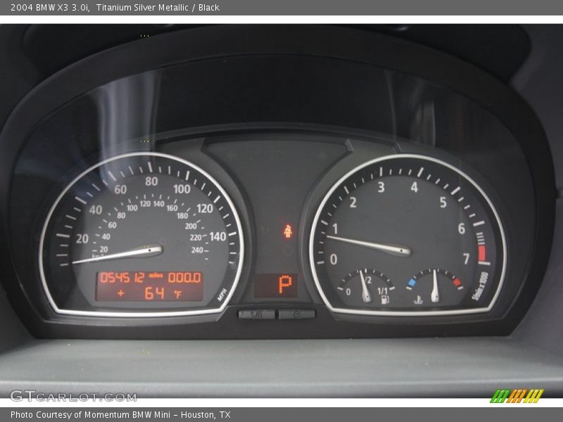Titanium Silver Metallic / Black 2004 BMW X3 3.0i