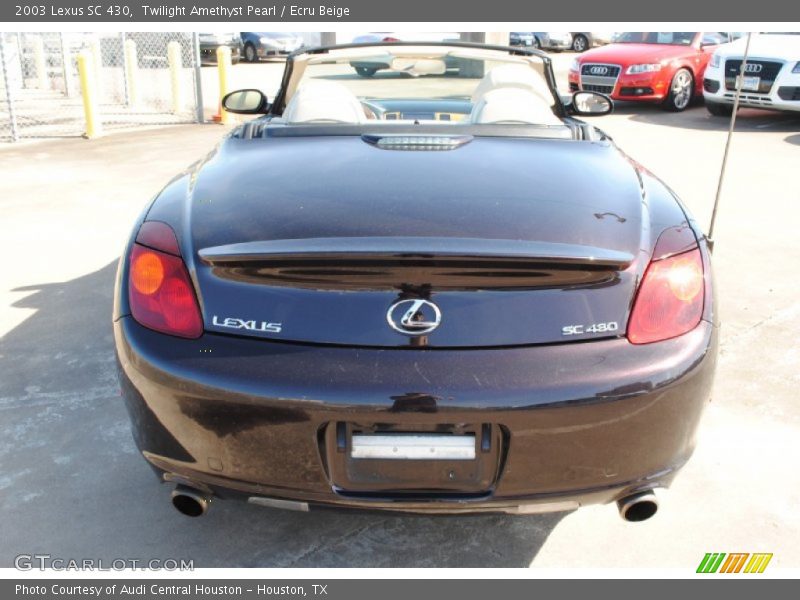 Twilight Amethyst Pearl / Ecru Beige 2003 Lexus SC 430