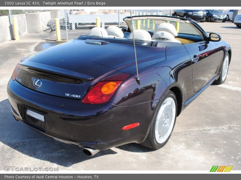 Twilight Amethyst Pearl / Ecru Beige 2003 Lexus SC 430