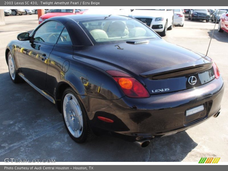 Twilight Amethyst Pearl / Ecru Beige 2003 Lexus SC 430