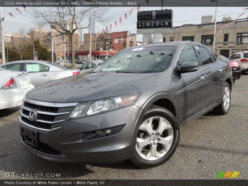 Polished Metal Metallic / Black 2010 Honda Accord Crosstour EX-L 4WD