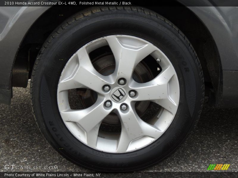Polished Metal Metallic / Black 2010 Honda Accord Crosstour EX-L 4WD