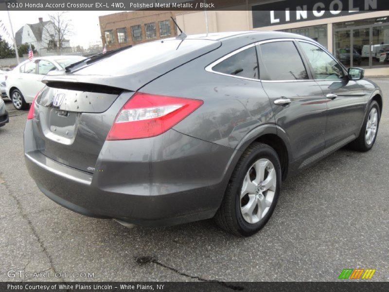 Polished Metal Metallic / Black 2010 Honda Accord Crosstour EX-L 4WD