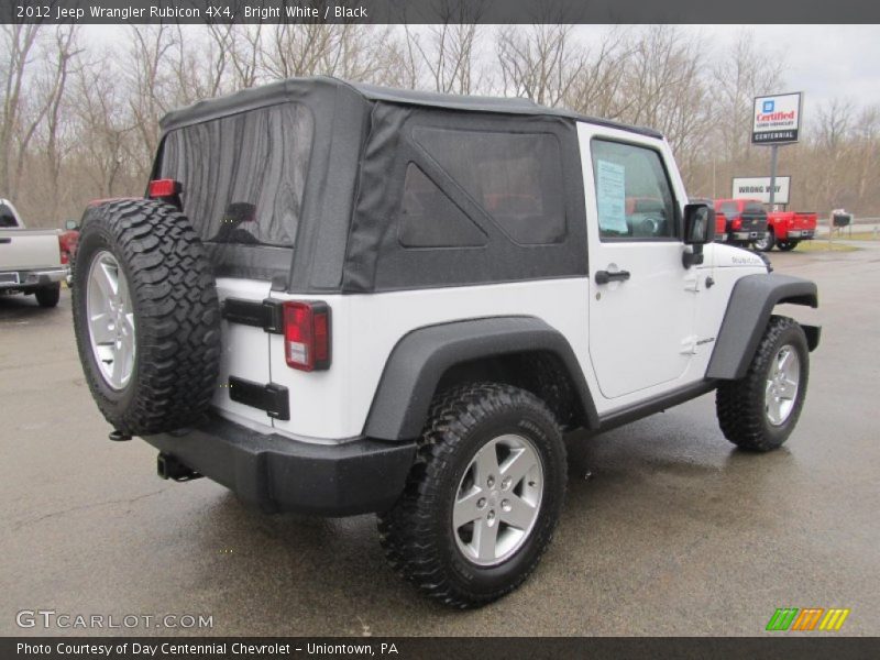 Bright White / Black 2012 Jeep Wrangler Rubicon 4X4