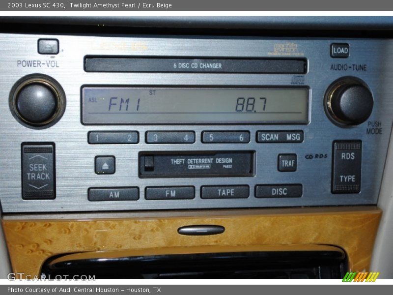 Audio System of 2003 SC 430
