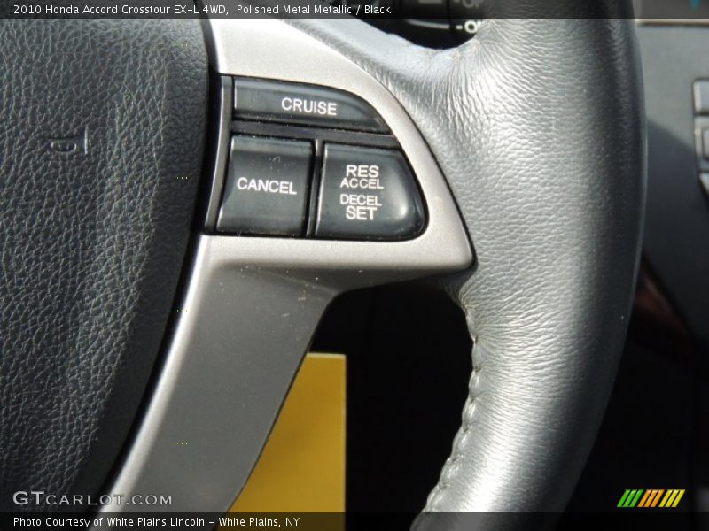 Polished Metal Metallic / Black 2010 Honda Accord Crosstour EX-L 4WD