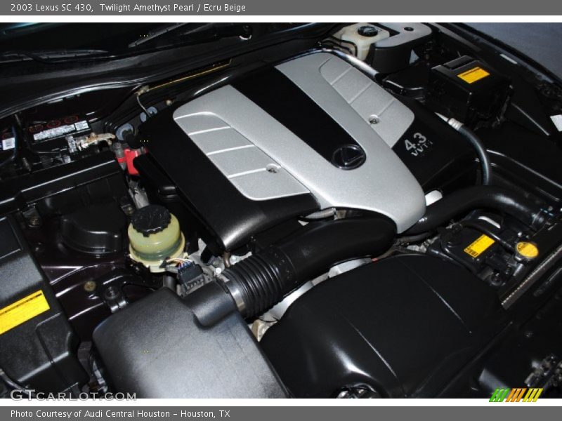  2003 SC 430 Engine - 4.3 Liter DOHC 32 Valve VVT-i V8